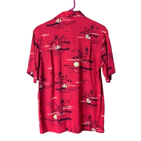 Knightsbridge Mens Tropical Hawaiian Rayon Button Down Shirt Small - Picture 2 of 3